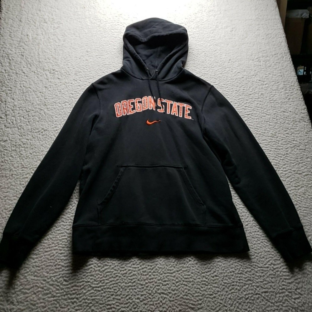 Oregon State Beavers Sweatshirt Hoodie Mens XL Black NCAA Football Nike Pullover